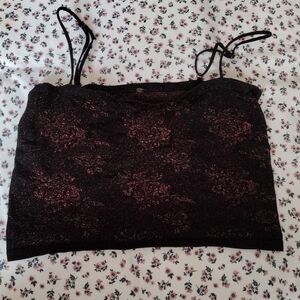 Black and Pink Women's Top